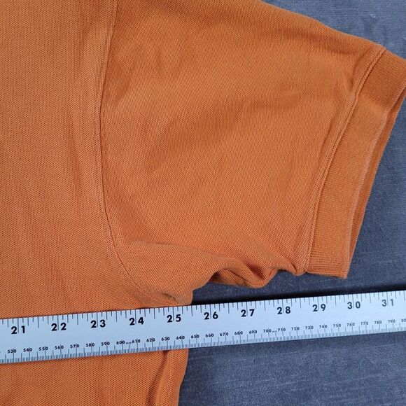 Patagonia Organic Cotton Short Sleeve Polo‎ Shirt Orange Mens Size XL - Picture 6 of 9